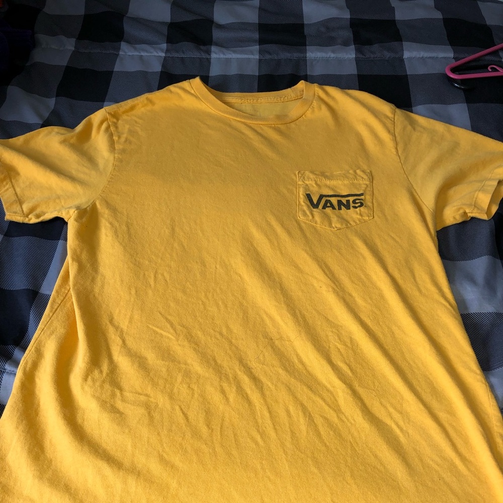 Vans mustard yellow shirt